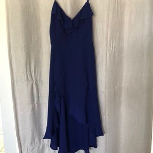 Blue wedding guest dress
